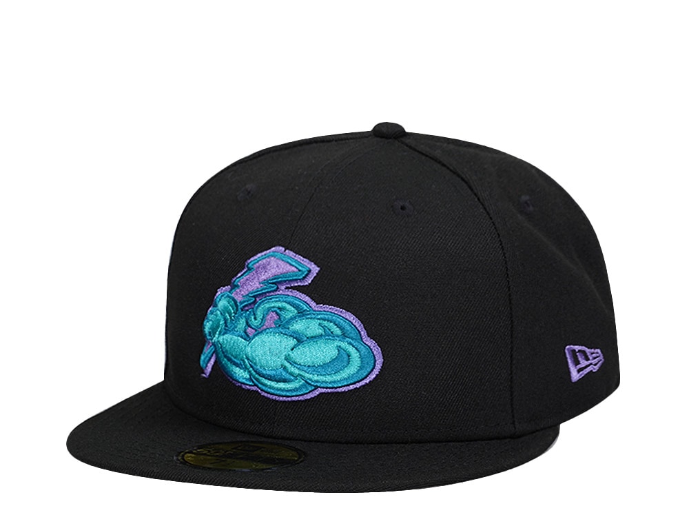 New Era Trenton Thunder Black Purple Pop Edition 59Fifty Fitted Casquette