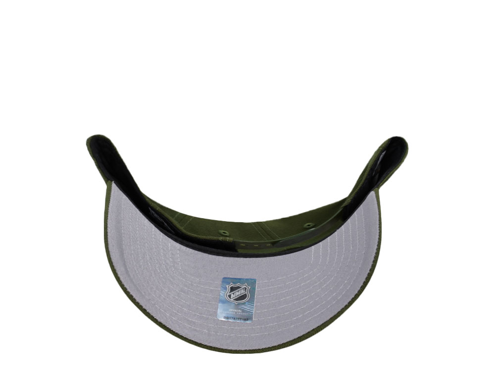 New Era Anaheim Ducks 30th Anniversary Horror Pack Rifle Green Edition 9Forty A Frame Snapback Casquette