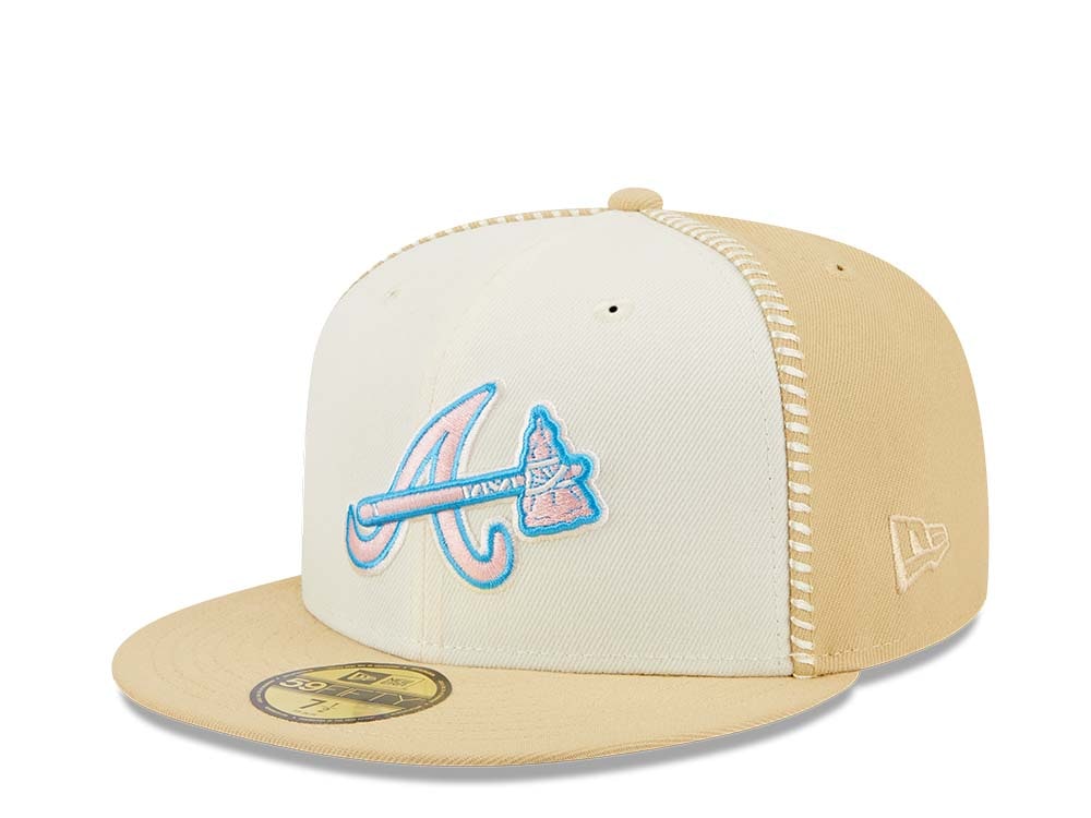 New Era Atlanta Braves Stitch 30th Anniversary Gold Edition 59Fifty Fitted Casquette