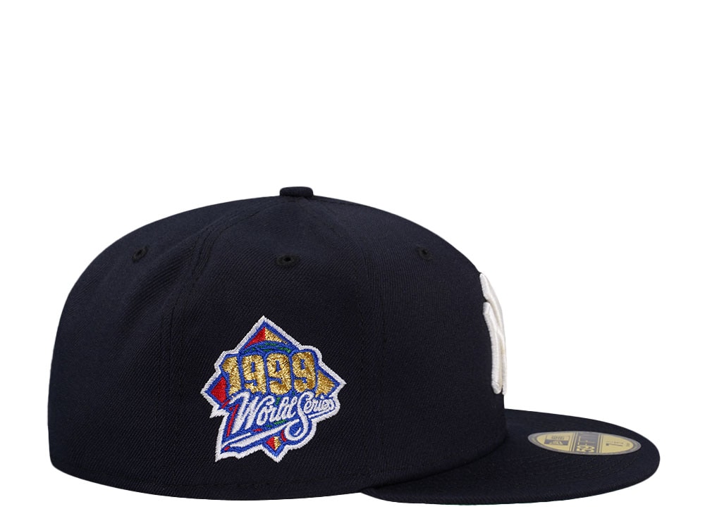 New Era New York Yankees World Series 1999 Navy Throwback Edition 59Fifty Fitted Casquette