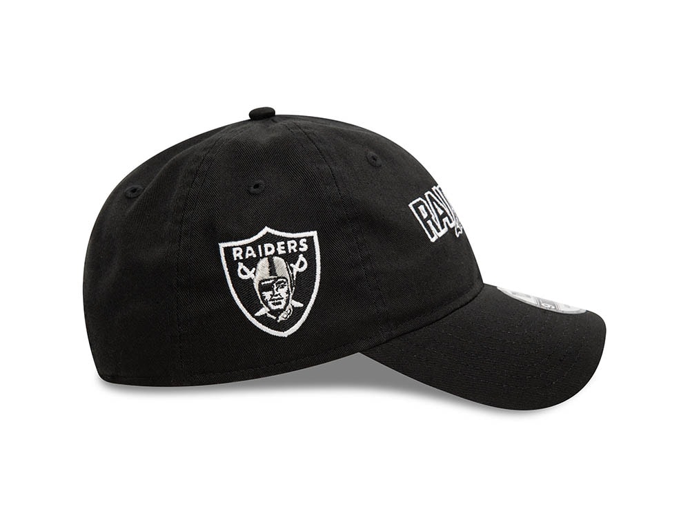New Era Las Vegas Raiders NFL Script Black 9Twenty Strapback Casquette