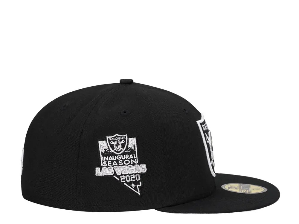 New Era Las Vegas Raiders Inaugural Season 2020 Black Edition 59Fifty Fitted Casquette
