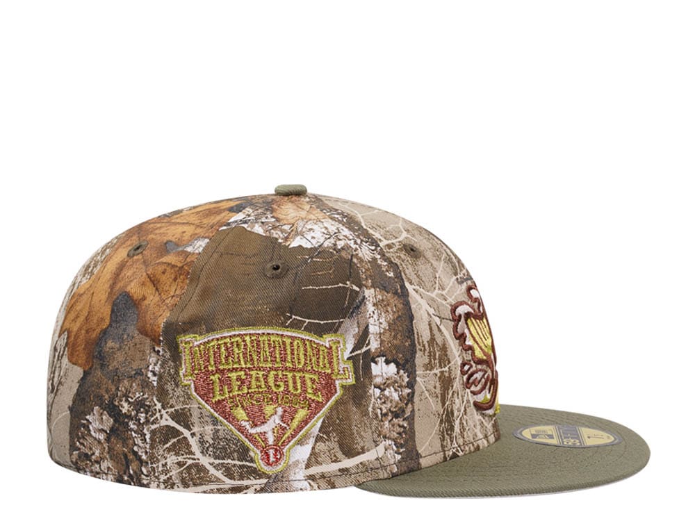New Era Gwinnett Stripers Real Tree Fishing Two Tone Edition 59Fifty Fitted Casquette