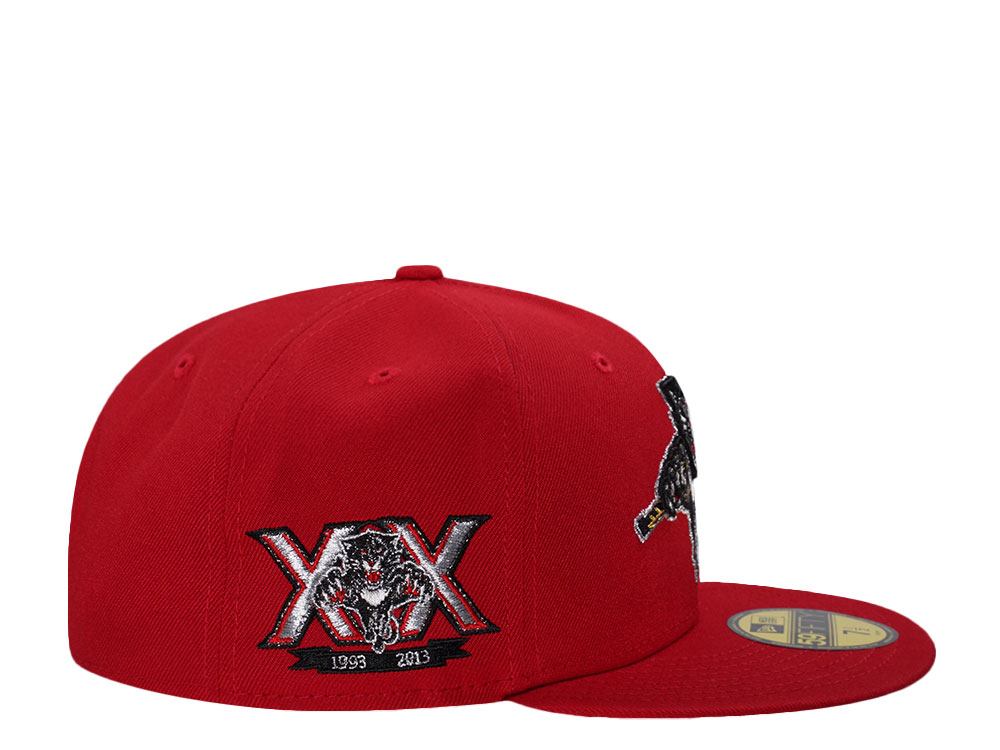New Era Florida Panthers 20th Anniversary Metallic Scarlet Red Prime Edition 59Fifty Fitted Casquette