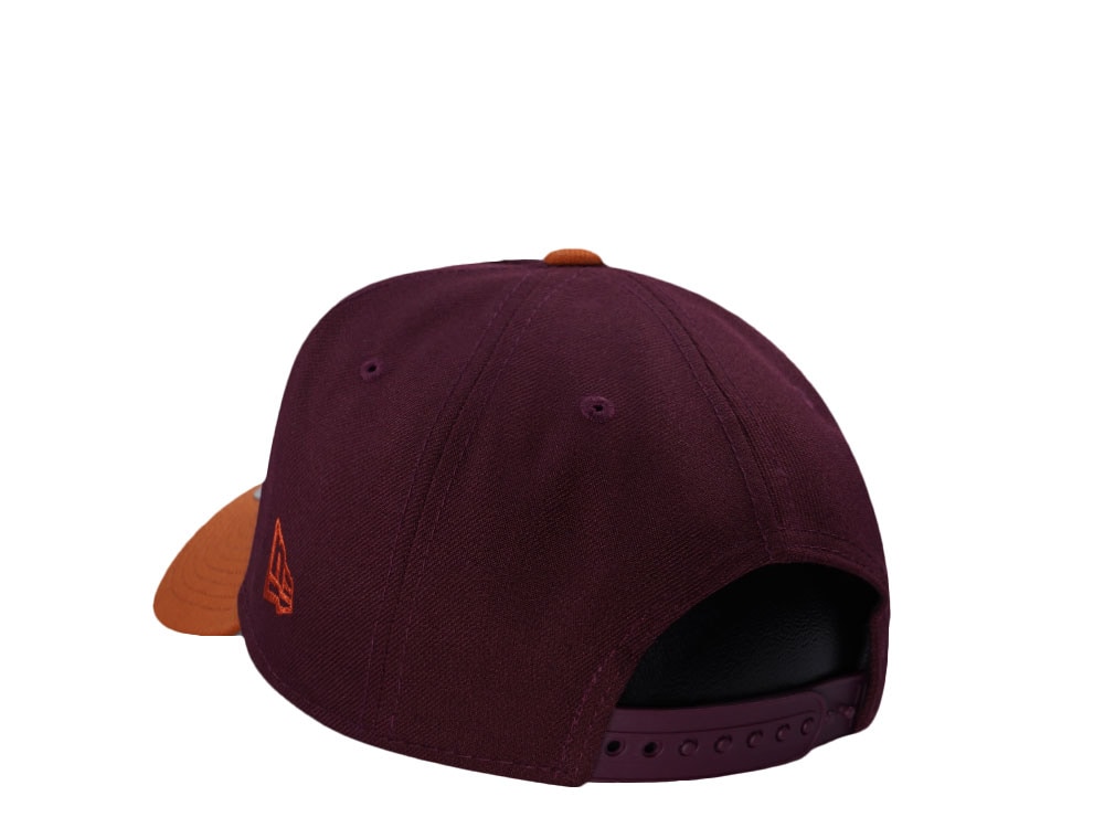 New Era Seattle Mariners All Star Game 2001 Maroon Rust Two Tone Edition 9Forty A Frame Snapback Casquette