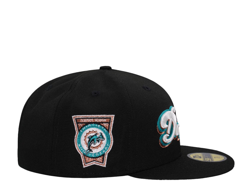 New Era Miami Dolphins Perfect Season Black Prime Edition 59Fifty Fitted Casquette