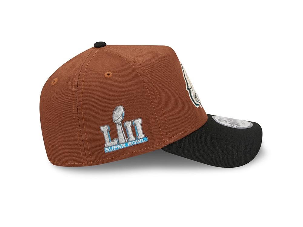 New Era Philadelphia Eagles Super Bowl LII Harvest Two Tone 9Forty A Frame Snapback Casquette