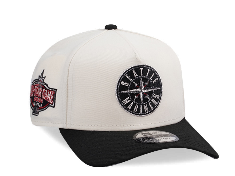 New Era Seattle Mariners All Star Game 2001 Chrome Two Tone Edition 9Forty A Frame Snapback Casquette