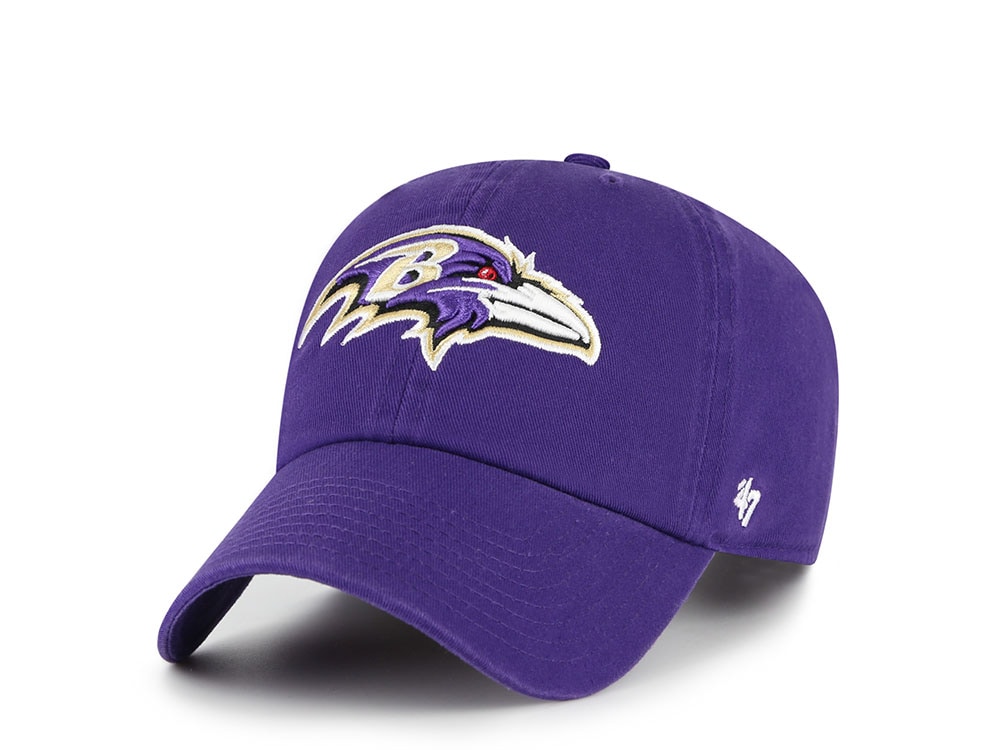 47Brand Baltimore Ravens Purple Classic Edition Clean Up Strapback Casquette