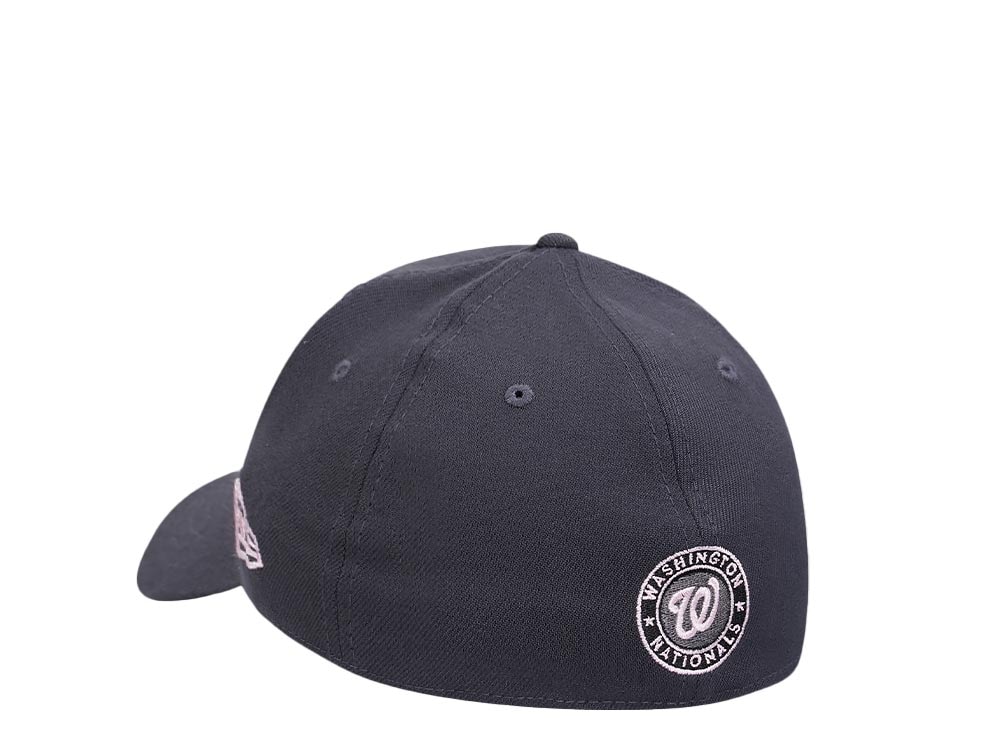 New Era Washington Nationals Gray and Pink Bloom Edition 39Thirty Stretch Casquette