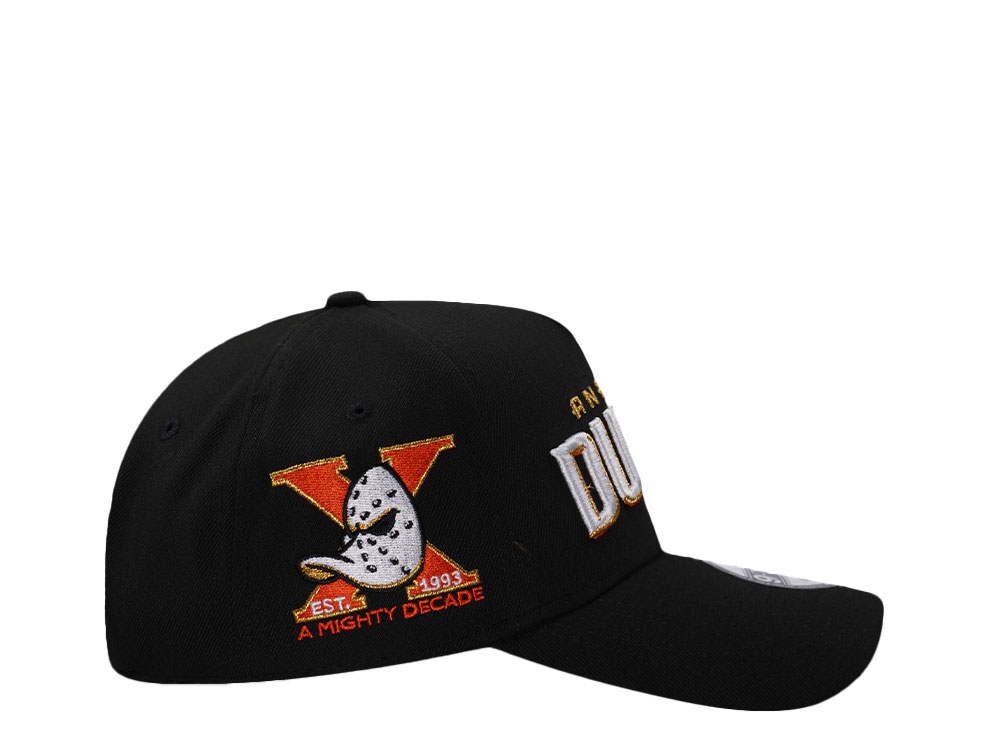 New Era Anaheim Ducks 10th Anniversary Black Prime Edition 9Forty A Frame Snapback Casquette