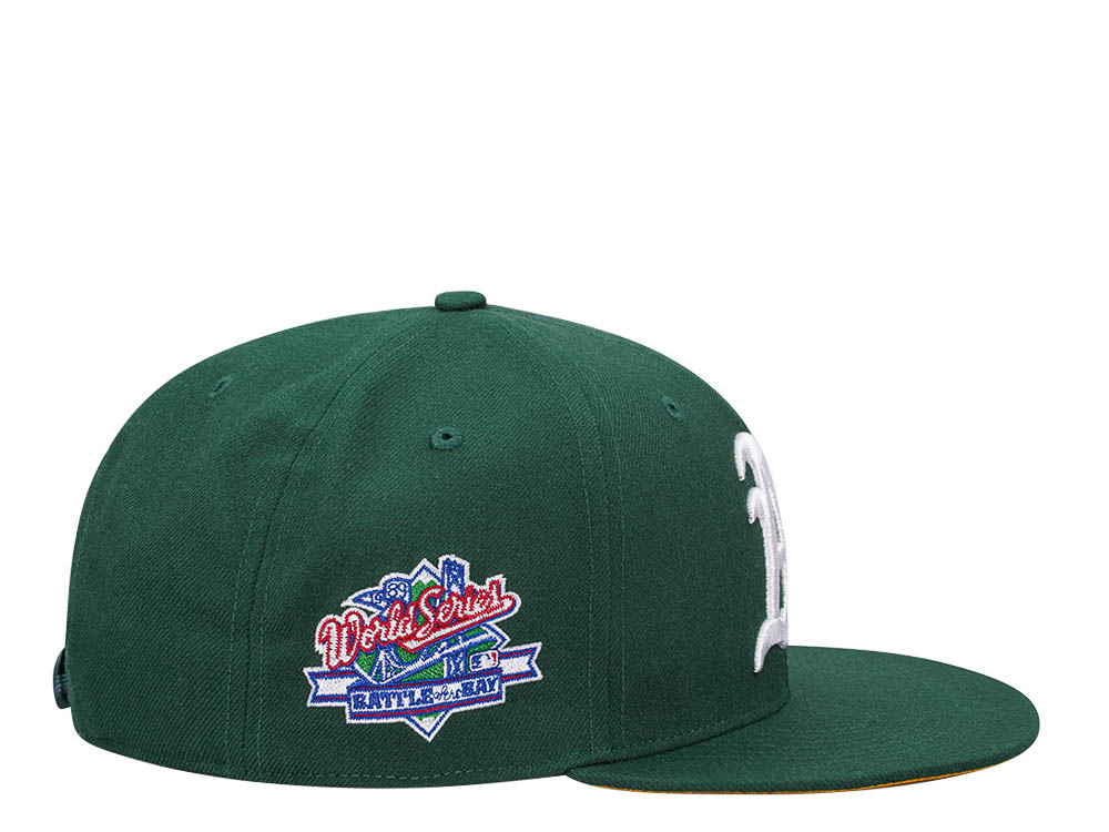 47Brand Oakland Athletics World Series 1989 Dark Green Sure Shot Under Captain Snapback Casquette