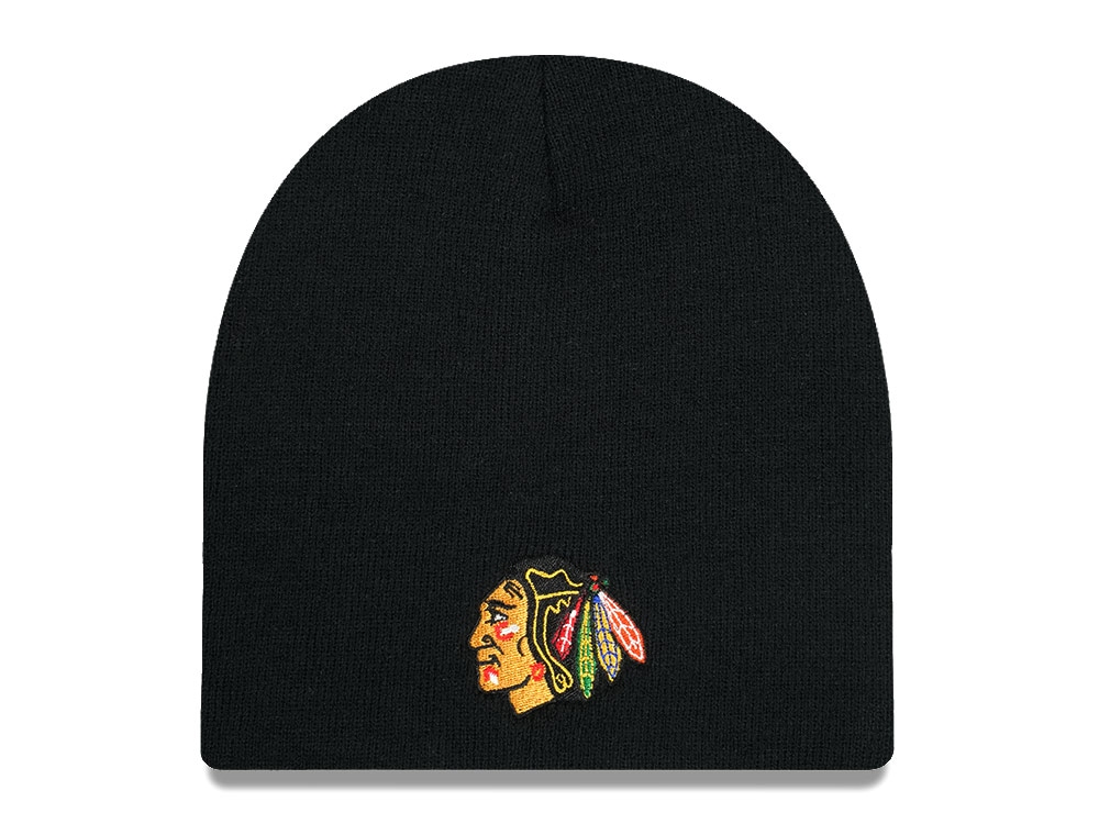American Needle Chicago Blackhawks Cuffless Black Chapeaux
