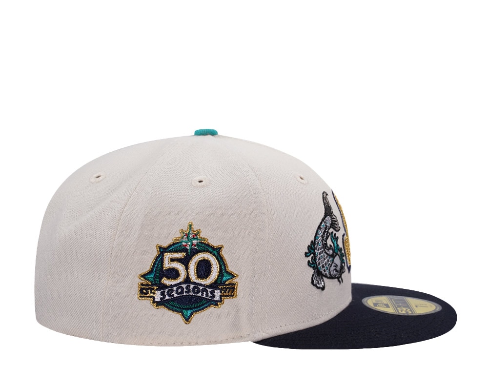 New Era Seattle Mariners 50th Anniversary Koi Chrome Two Tone Edition 59Fifty Fitted Casquette