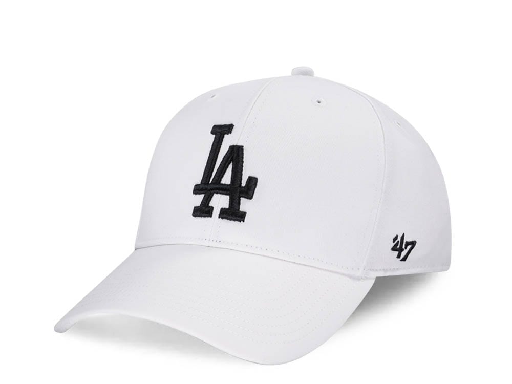 47Brand Los Angeles Dodgers White Raised Basic MVP Snapback Casquette