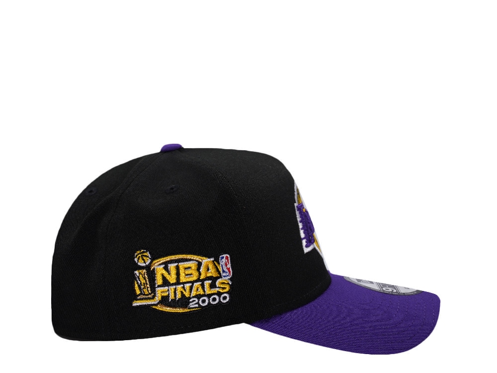 New Era Los Angeles Lakers NBA Finals 2000 Black Two Tone Edition 9Forty A Frame Snapback Casquette