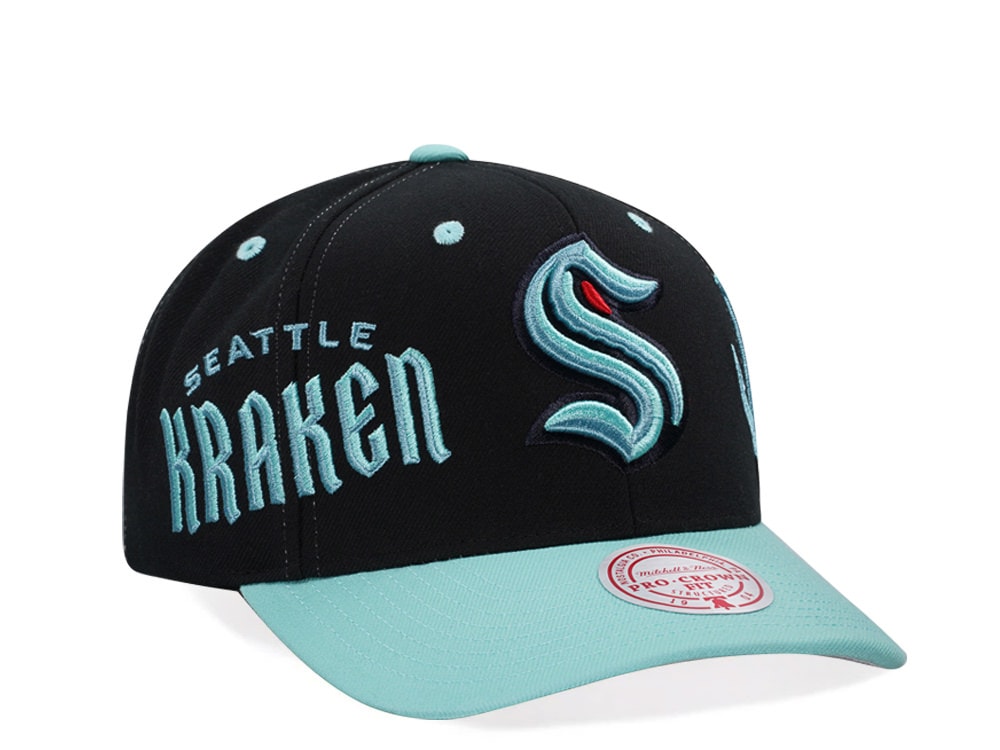 Mitchell & Ness Seattle Kraken Pro Crown Fit Snapback Casquette