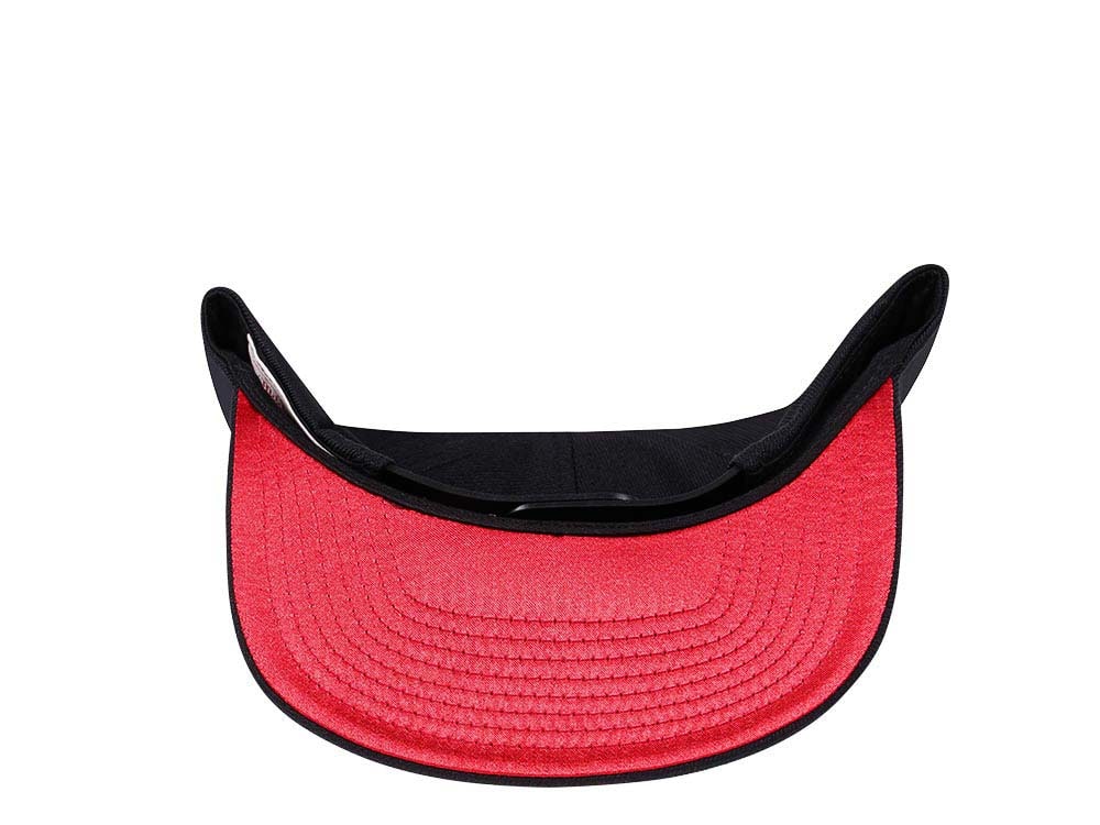 Mitchell & Ness Chicago Bulls Black Zig Zag Satin Undervisor Snapback Casquette