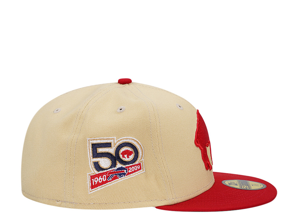 New Era Buffalo Bills 50th Anniversary Two Tone Throwback Edition 59Fifty Fitted Casquette