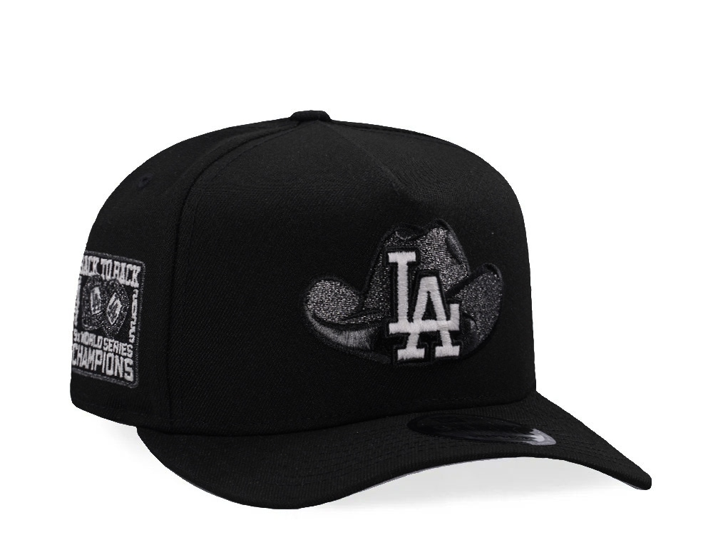 New Era Los Angeles Dodgers Back to Back Black Prime Edition 9Fifty A Frame Snapback Casquette