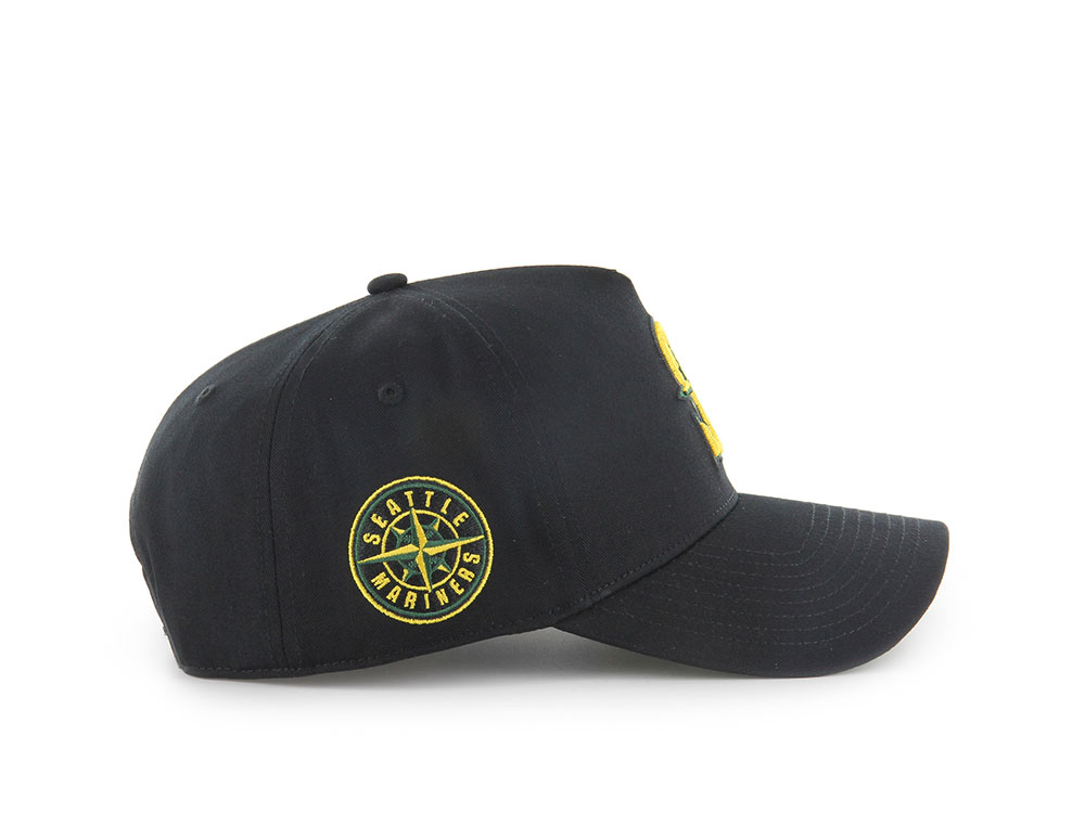 47Brand Seattle Mariners Cooperstown Black Edition MVP Snapback Casquette