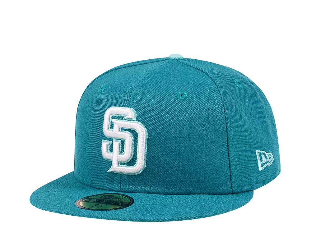 New Era San Diego Padres Fresh Blue and Mint Edition 59Fifty Fitted Casquette