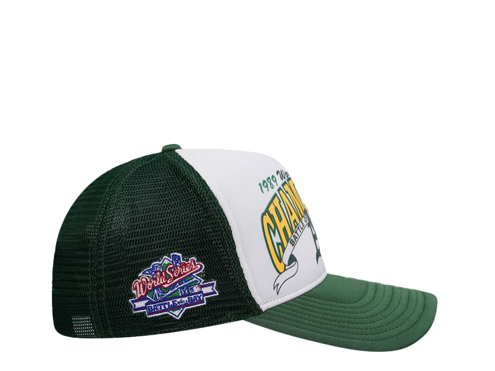 47Brand Oakland Athletics BCPTN World Series Dark Green Foam Champ Offside Trucker Snapback Casquette