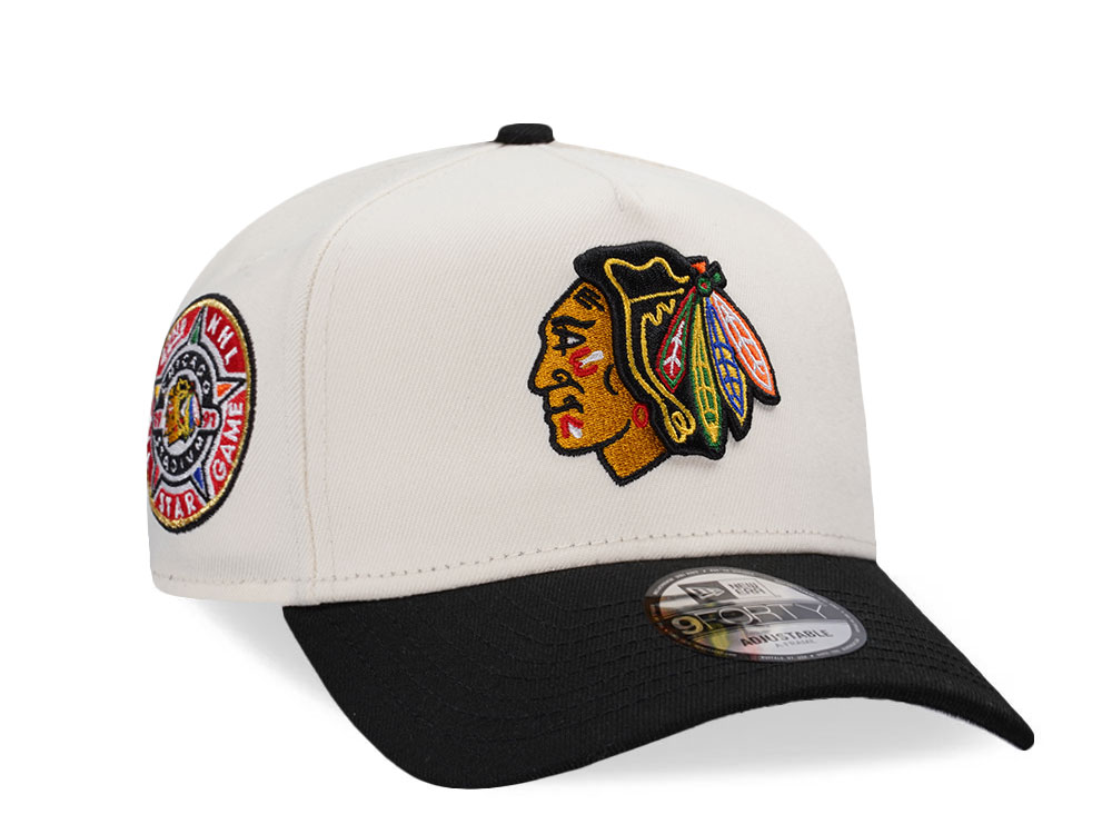 New Era Chicago Blackhawks All Star Game 1991 Chrome Two Tone Edition 9Forty A Frame Snapback Casquette