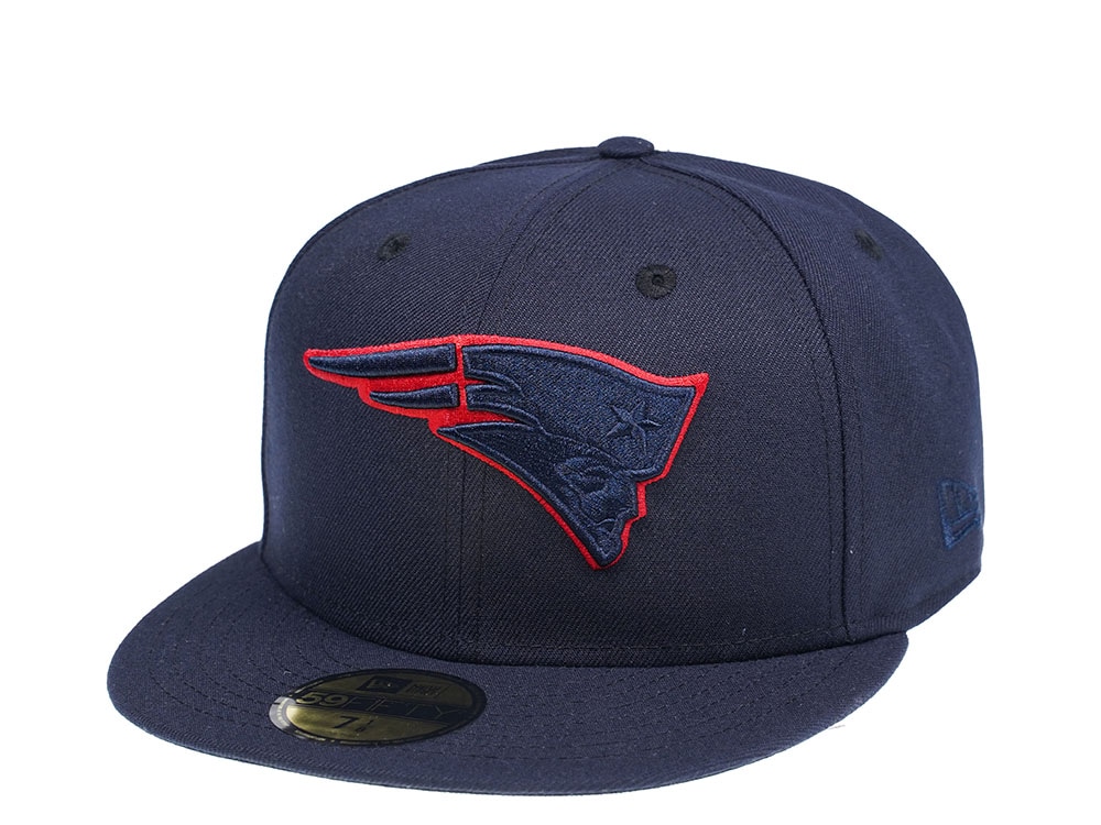 New Era New England Patriots Blue Tonal 59Fifty Fitted Casquette