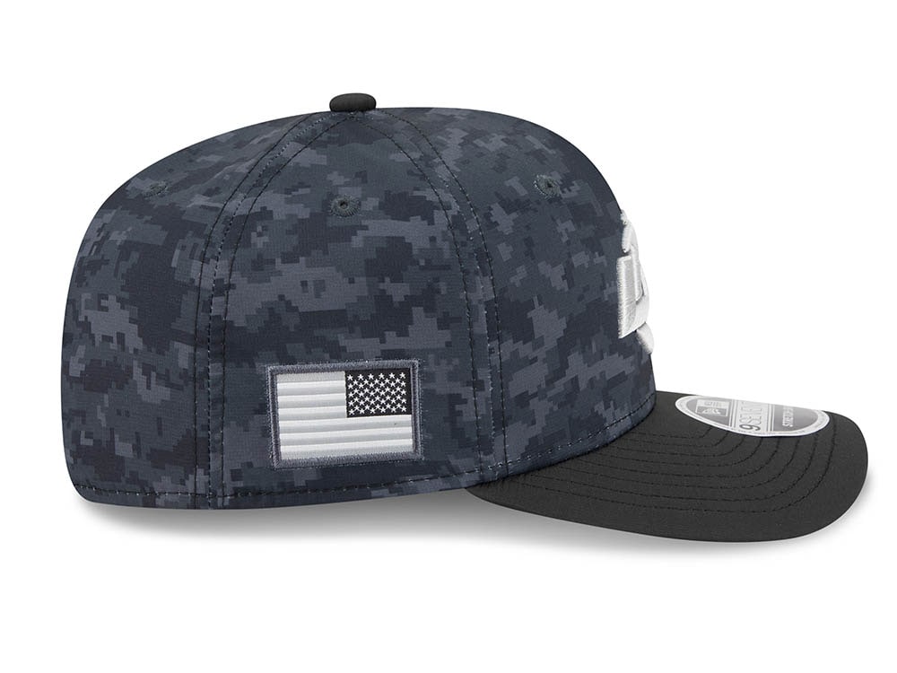 New Era Los Angeles Rams NFL Salute to Service 2026 Digi Camo Black 9Seventy Stretch Snapback Casquette