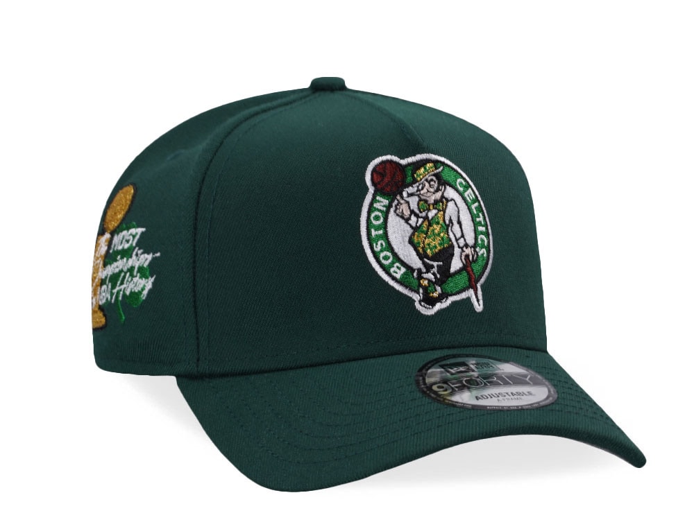 New Era Boston Celtics Most Championships in NBA Prime Edition 9Forty A Frame Snapback Casquette