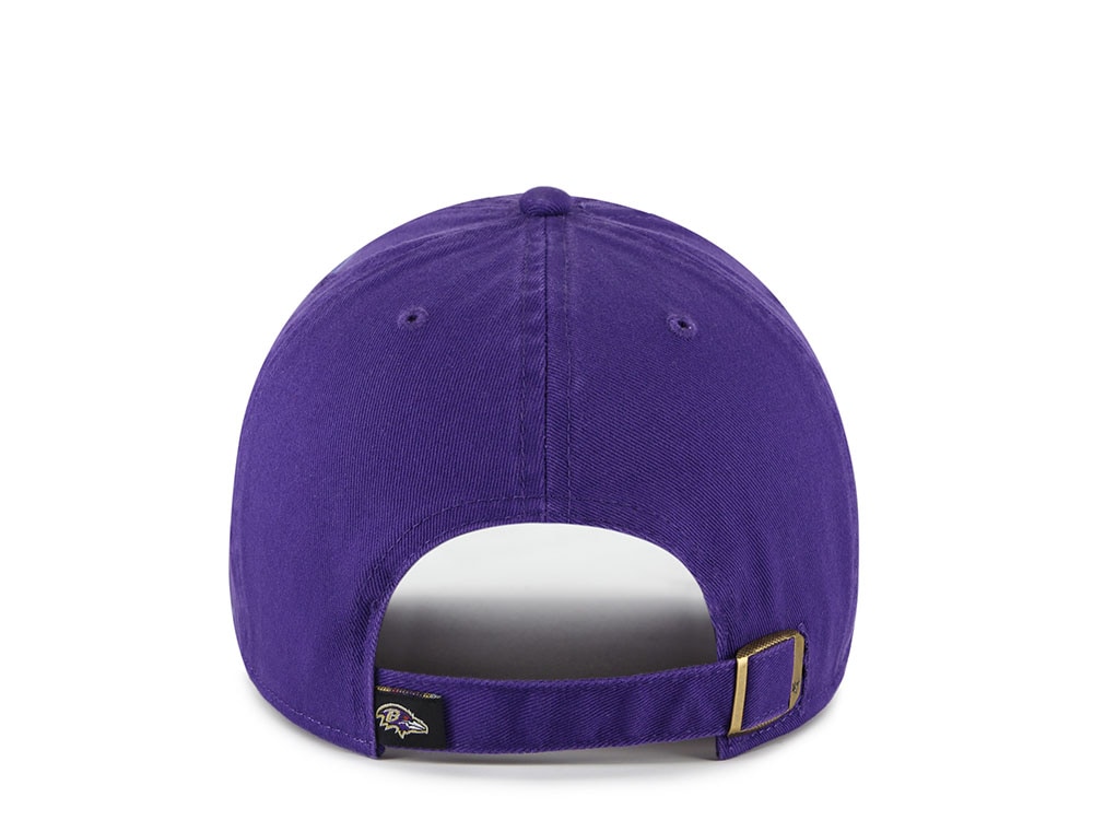 47Brand Baltimore Ravens Purple Classic Edition Clean Up Strapback Casquette