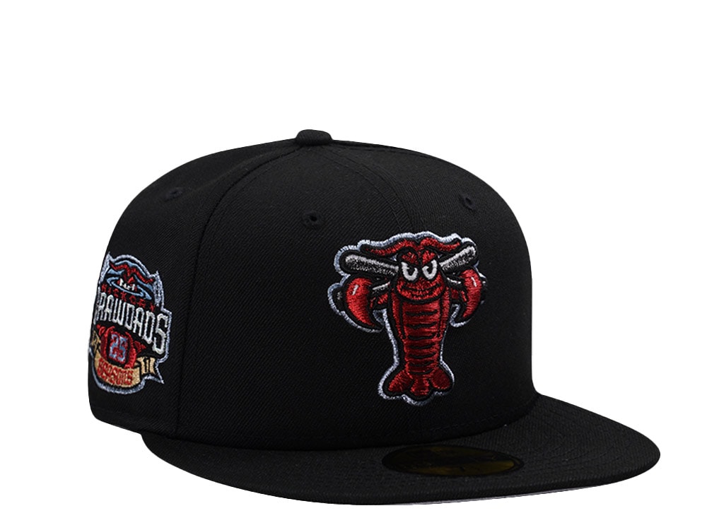 New Era Hickory Crawdads 25th Anniversary Black Prime Edition 59Fifty Fitted Casquette