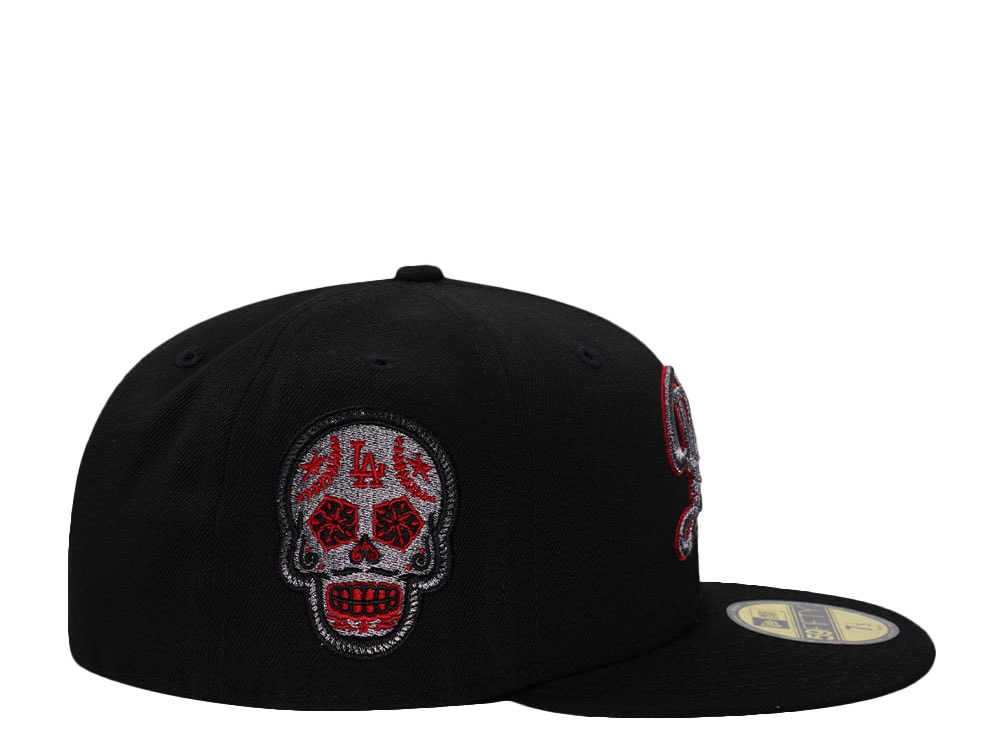 New Era Los Angeles Dodgers Silver Skull Black Prime Edition 59Fifty Fitted Casquette