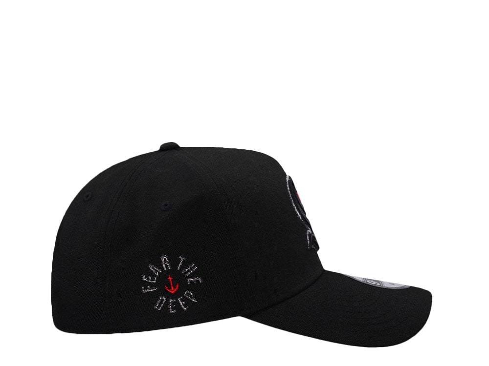 New Era Seattle Kraken Fear the Deep Metallic Black Prime Edition 9Forty A Frame Snapback Casquette