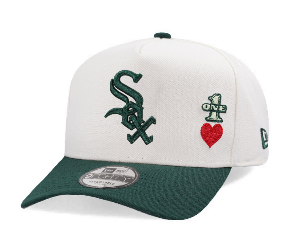 New Era Chicago White Sox 95 Years Dollar Chrome Two Tone Edition 9Forty A Frame Snapback Casquette