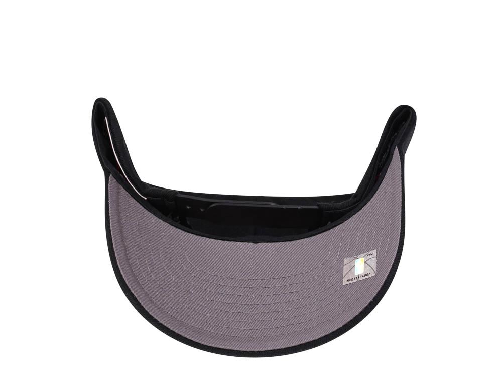 Mitchell & Ness Brooklyn Nets Team Ground Red Line Black Solid Flex Snapback Casquette
