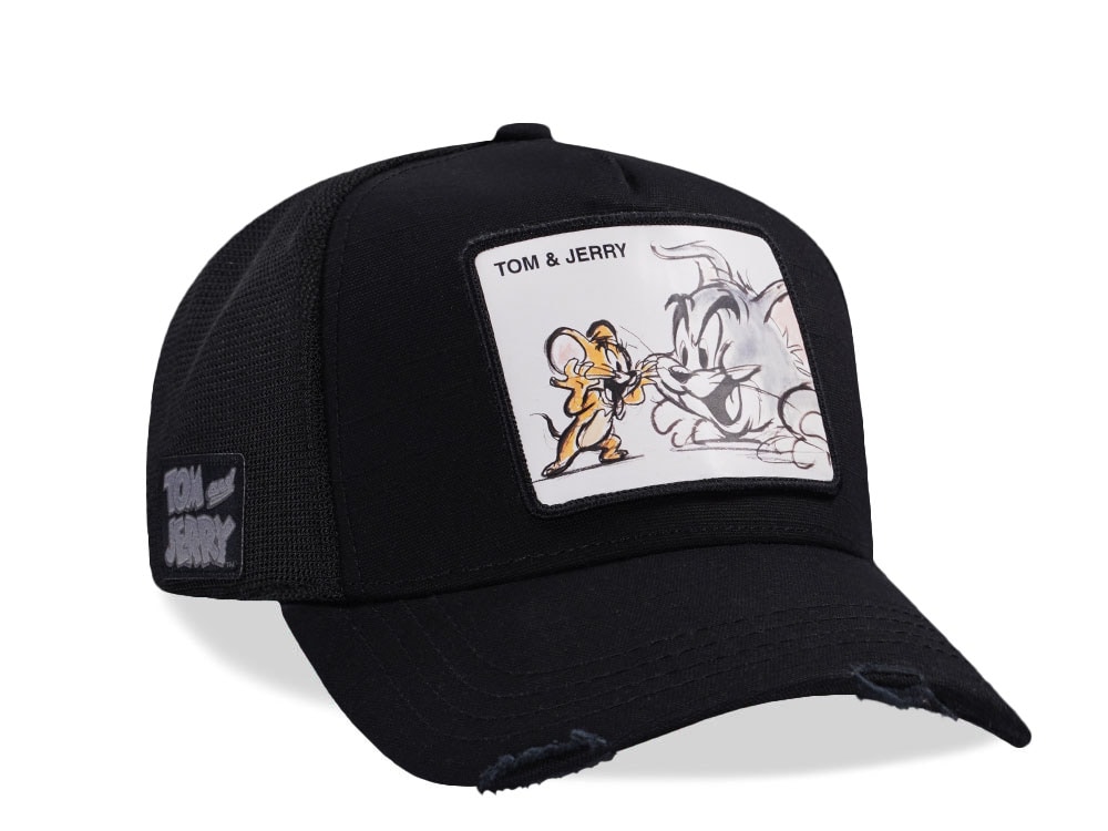 Capslab Tom & Jerry Black Trucker Snapback Casquette