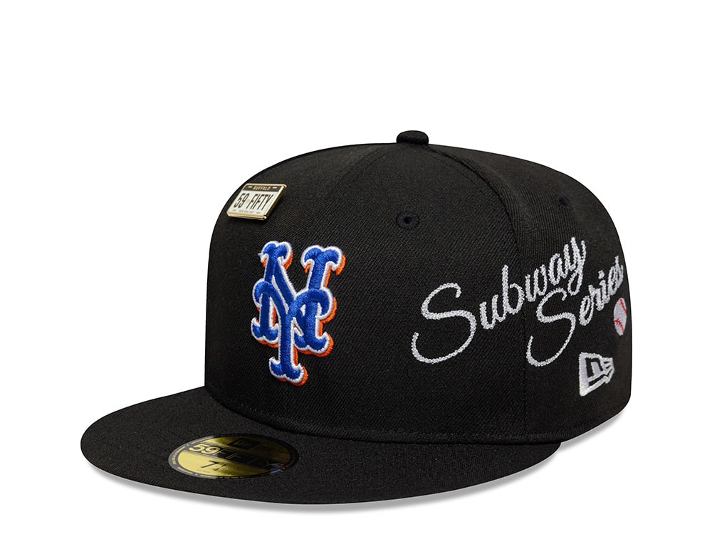 New Era New York Mets Subway Series Multi Patch Black Prime Edition 59Fifty Fitted Casquette