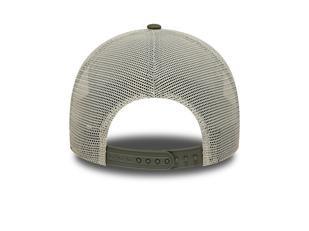New Era Summer Patch Olive Edition 9Forty A Frame Trucker Snapback Casquette