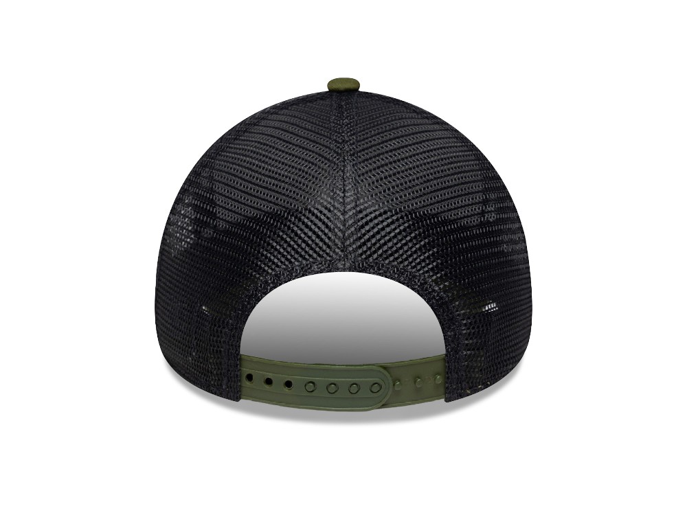 New Era Patch Green 9Forty A Frame Trucker Snapback Casquette
