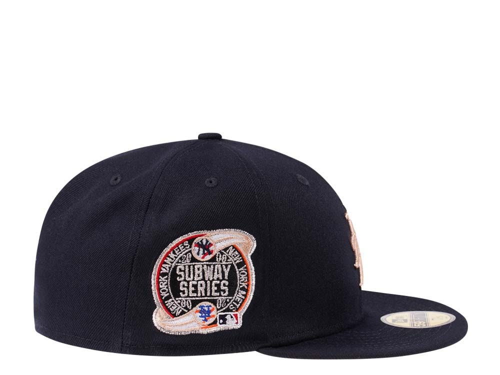 New Era New York Mets Subway Series 2000 Navy Peach Edition 59Fifty Fitted Casquette