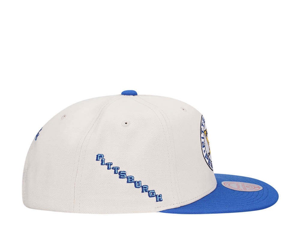Mitchell & Ness Pittsburgh Penguins Vintage Off-White Snapback Casquette