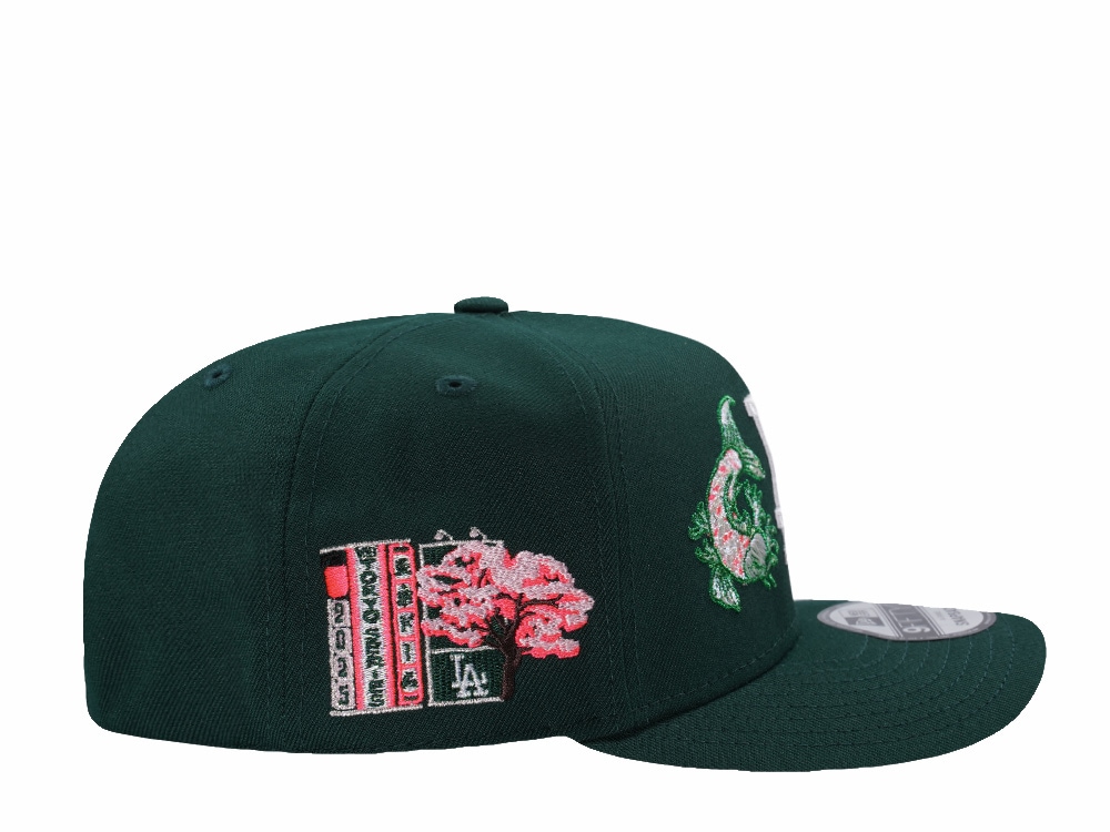 New Era Los Angeles Dodgers Tokyo Series Koi Dark Green Prime Edition 9Fifty A Frame Snapback Casquette