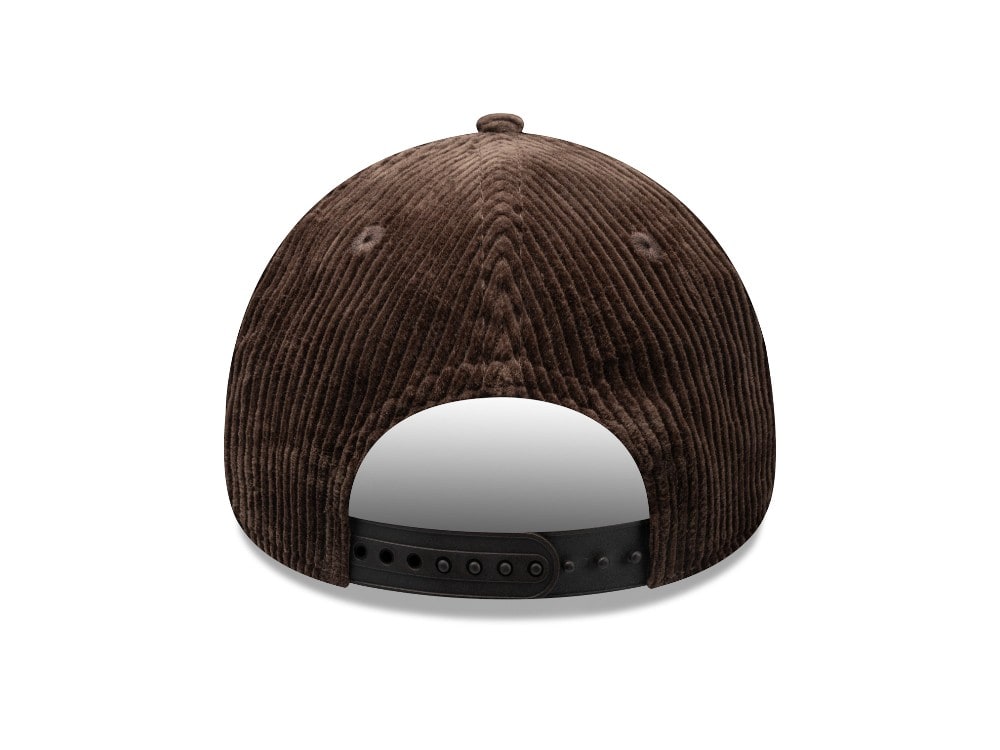 New Era Oval Patch Corduroy Brown 9Forty A Frame Snapback Casquette