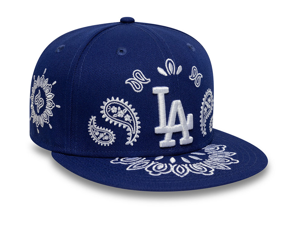 New Era Los Angeles Dodgers Blue Paisley Edition 59Fifty Fitted Casquette