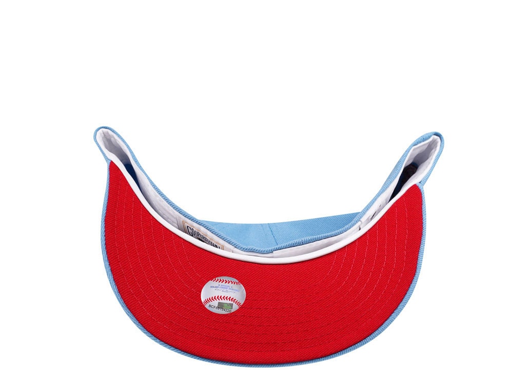 New Era St. Louis Cardinals World Series Champions 2011 Sky Blue and Red Edition 59Fifty Fitted Casquette