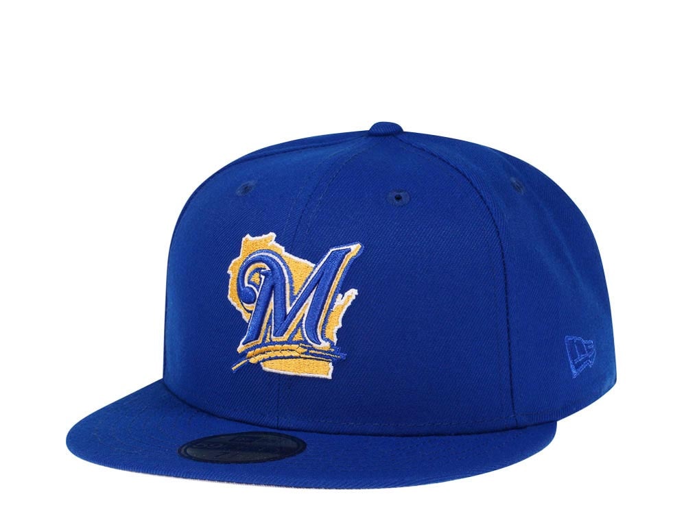 New Era Milwaukee Brewers Royal Blue Gray Edition 59Fifty Fitted Casquette