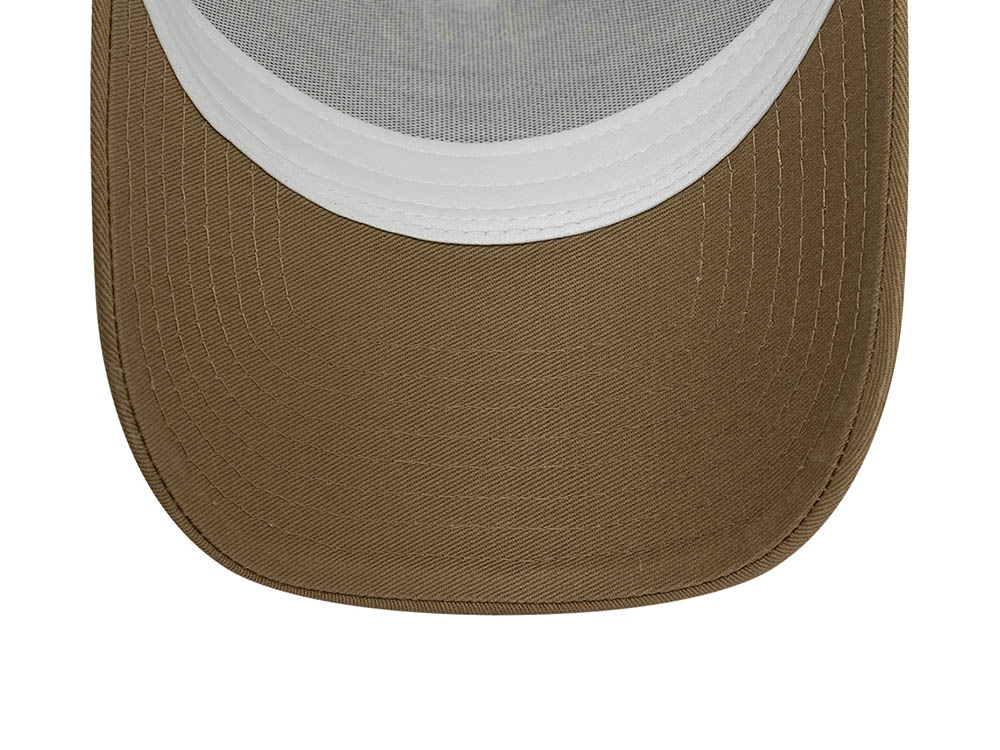New Era Fishing Khaki Trucker A Frame Snapback Casquette