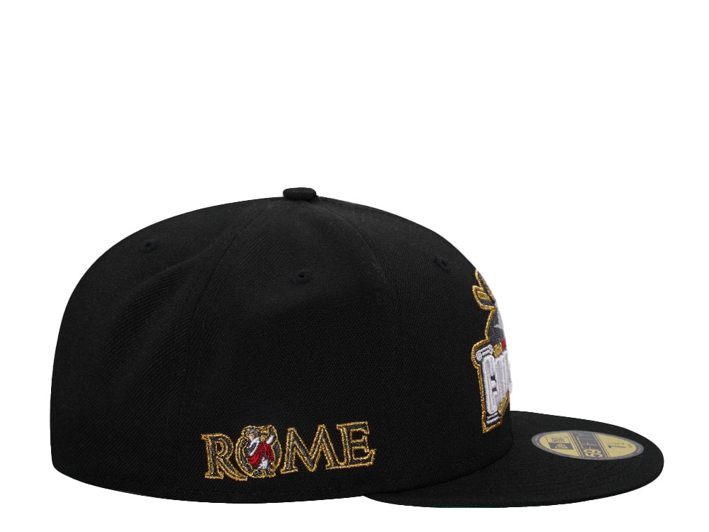 New Era Rome Emperors Black Gold Throwback Edition 59Fifty Fitted Casquette